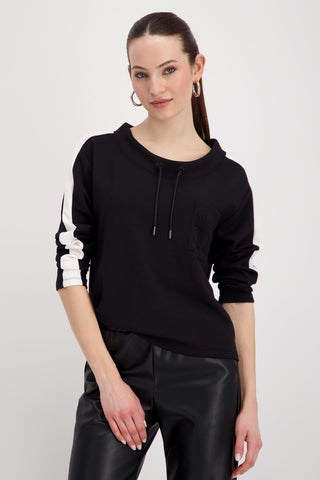 Sweatshirt, schwarz