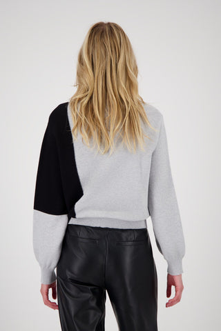 Pullover, ash grey melange