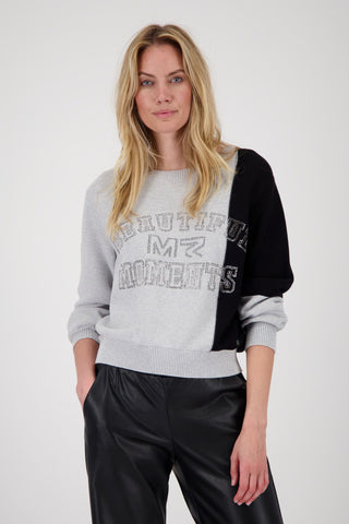 Pullover, ash grey melange
