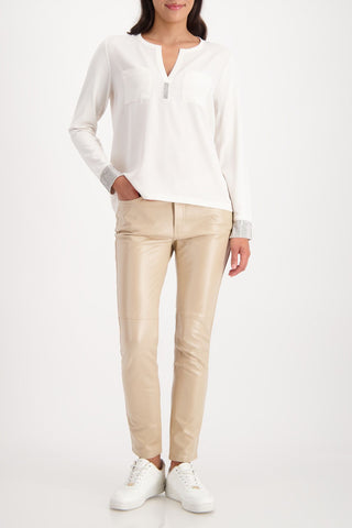 Bluse, almond