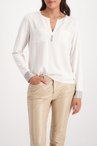 Bluse, almond