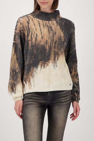 Pullover, whisky gemustert