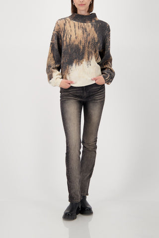 Pullover, whisky gemustert