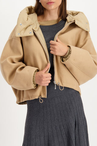 Jacke, cognac