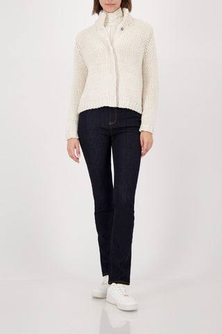 Strickjacke, almond