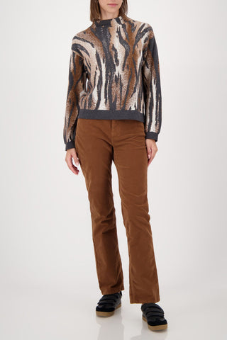 Pullover, anthra gemustert