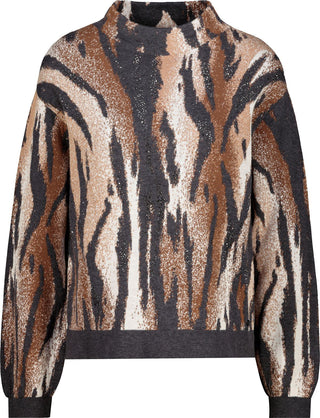 Pullover, anthra gemustert