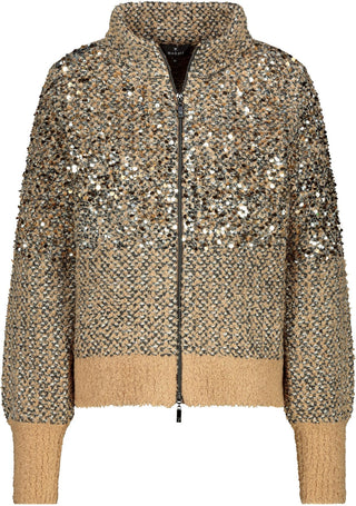 Strickjacke, cognac