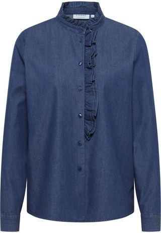 Bluse Fake Denim Langarm