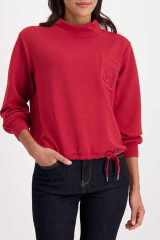 Sweatshirt, chimney red