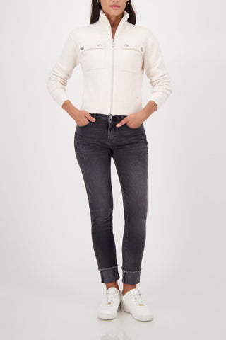 Strickjacke, almond