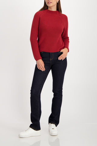 Pullover, chimney red