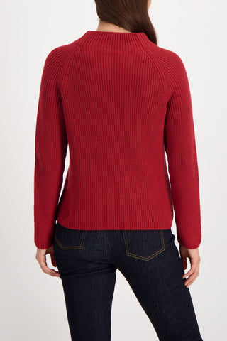 Pullover, chimney red