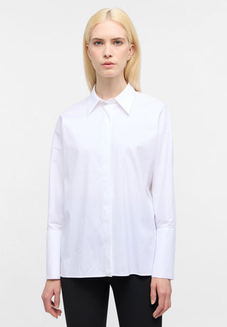 Signature Shirt Bluse Popeline Langarm