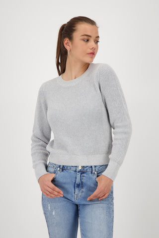 Pullover, ash grey melange