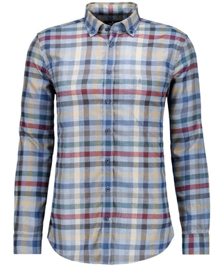 Karo-Hemd Ceramica, Button-down-Kragen