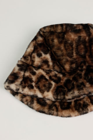 Hut, brownie gemustert