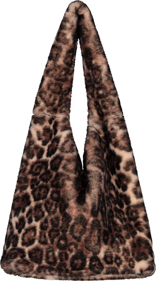 Tasche, brownie gemustert