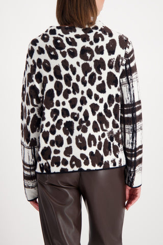 Pullover, schwarz gemustert