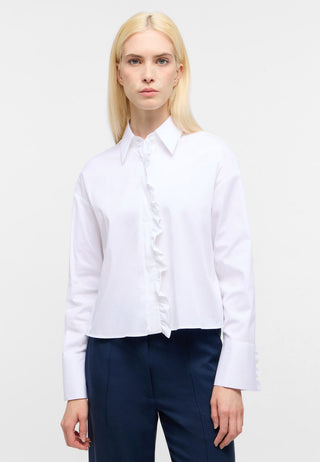 Signature Shirt Bluse Popeline Langarm