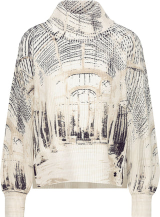 Pullover, almond gemustert