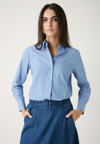 Hemdbluse mit Streifen