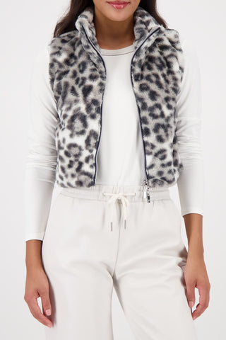 Weste, schwarz gemustert