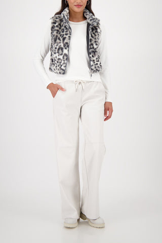 Weste, schwarz gemustert