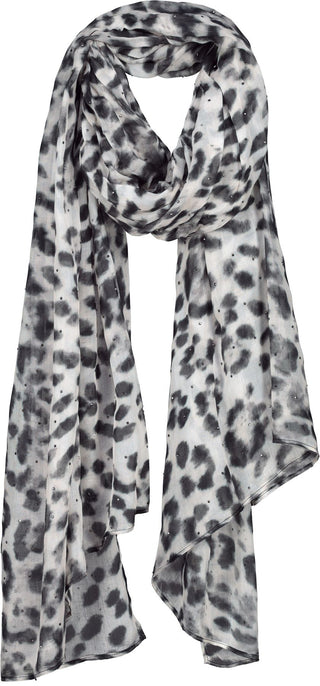 Schal, sage gemustert