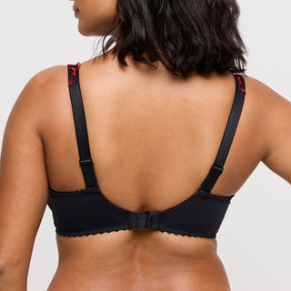 SPRINGDALE Black Rose Tiefdekolletierter BH