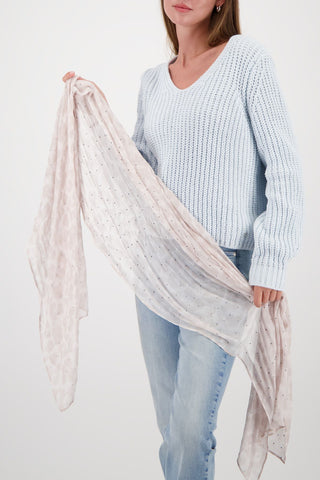 Schal, lattemacchiato gemustert