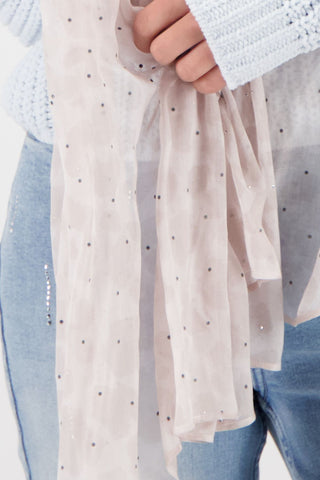 Schal, lattemacchiato gemustert