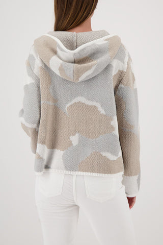 Pullover, lattemacchiato gemustert
