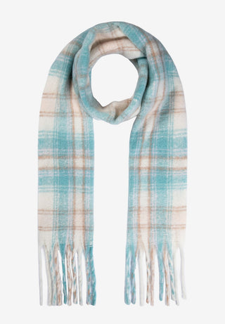 karierter Schal mit Fransen
