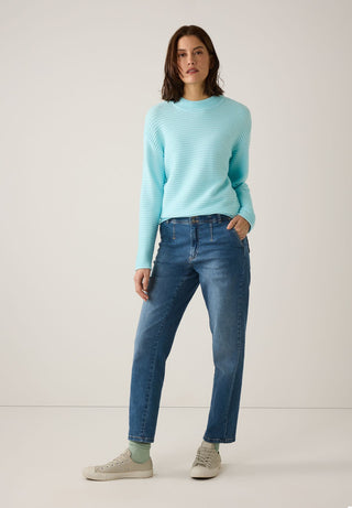 Ottoman-Pullover mit Turtleneck