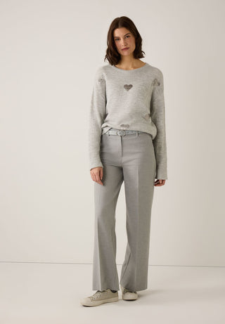 Pullover mit Paillettenherzen