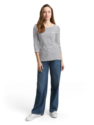 Langarmshirt mit Streifenmuster