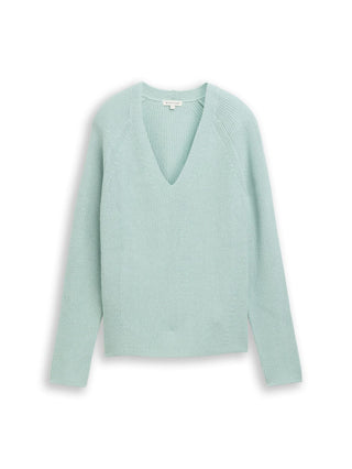 Strickpullover mit V-Ausschnitt