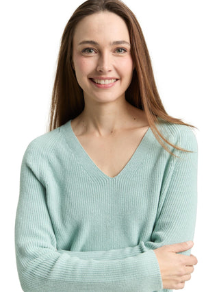 Strickpullover mit V-Ausschnitt