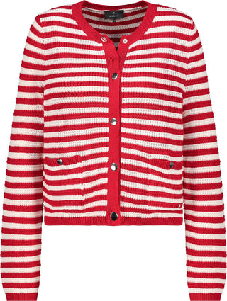 Strickjacke, chilli pepper ringel
