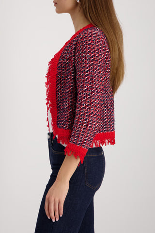 Strickjacke, marine