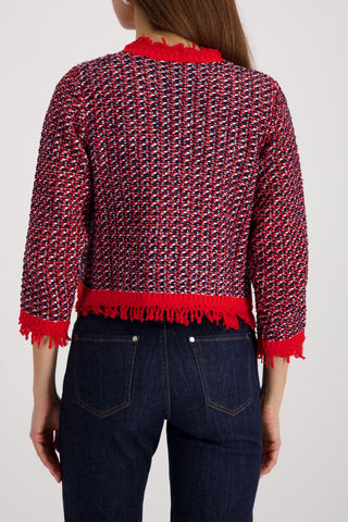 Strickjacke, marine