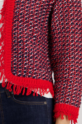 Strickjacke, marine