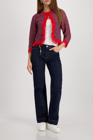 Strickjacke, marine