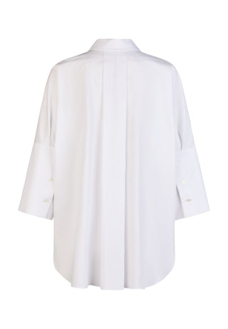 Oversize Hemd mit Logostrassdetail