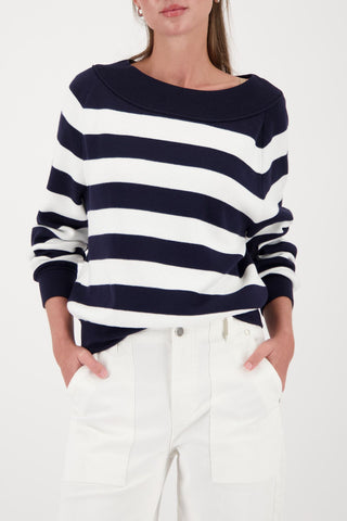 Pullover, marine ringel