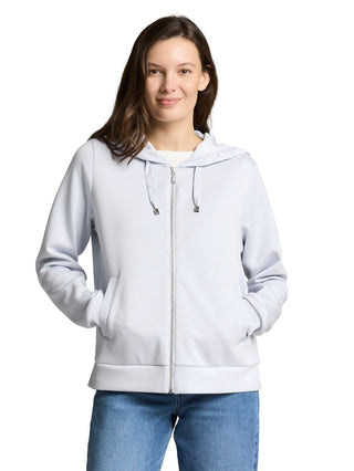 Hoodie Sweatjacke aus Scuba
