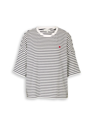 Oversize T-Shirt mit Streifenmuster