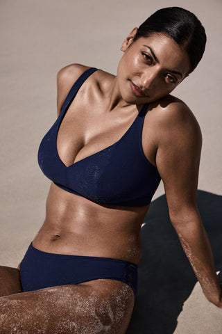 ASWAN Water Blue Triangel Bikini-Top