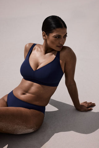 ASWAN Water Blue Triangel Bikini-Top